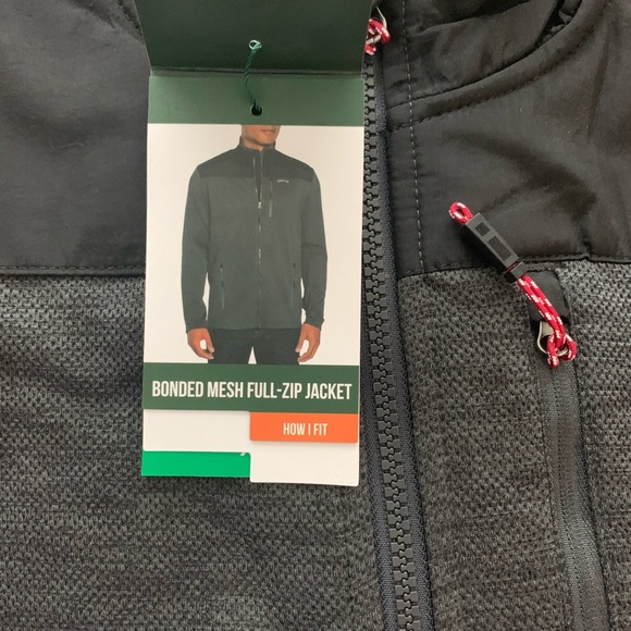 - NWTOrvis XXL Bonded mesh full zip jacket  Charcoal Red grey - Picture 7 of 12